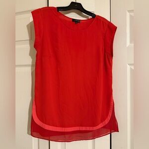 The Limited Vibrant Red Sleeveless Blouse
